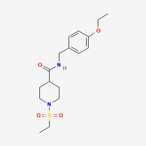 N-(4-ethoxybenzyl)-1-(ethylsulfonyl)-4-piperidinecarboxamide