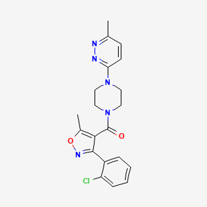 3-(4-{[3-(2-chlorophenyl)-5-methyl-4-isoxazolyl]carbonyl}-1-piperazinyl)-6-methylpyridazine