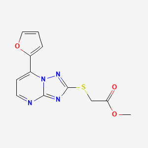 methyl {[7-(2-furyl)[1,2,4]triazolo[1,5-a]pyrimidin-2-yl]thio}acetate