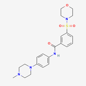 N-[4-(4-methyl-1-piperazinyl)phenyl]-3-(4-morpholinylsulfonyl)benzamide