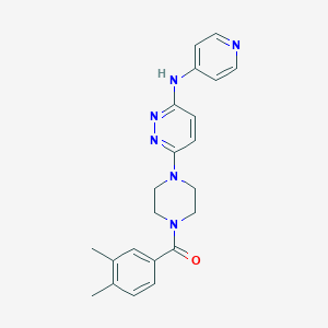 6-[4-(3,4-dimethylbenzoyl)-1-piperazinyl]-N-4-pyridinyl-3-pyridazinamine