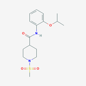 1-METHANESULFONYL-N-[2-(PROPAN-2-YLOXY)PHENYL]PIPERIDINE-4-CARBOXAMIDE