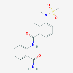 N-[2-(aminocarbonyl)phenyl]-2-methyl-3-[methyl(methylsulfonyl)amino]benzamide