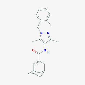 N-[3,5-dimethyl-1-(2-methylbenzyl)-1H-pyrazol-4-yl]-1-adamantanecarboxamide