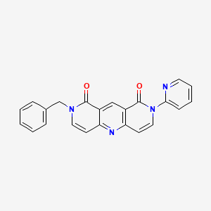 molecular formula C23H16N4O2 B4456110 2-benzyl-8-(2-pyridinyl)pyrido[4,3-b]-1,6-naphthyridine-1,9(2H,8H)-dione 