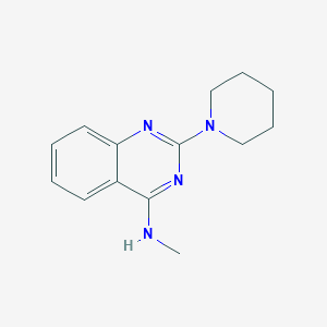 N-methyl-2-(1-piperidinyl)-4-quinazolinamine