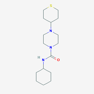 N-cyclohexyl-4-(tetrahydro-2H-thiopyran-4-yl)piperazine-1-carboxamide