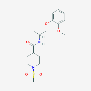 N-[2-(2-methoxyphenoxy)-1-methylethyl]-1-(methylsulfonyl)-4-piperidinecarboxamide