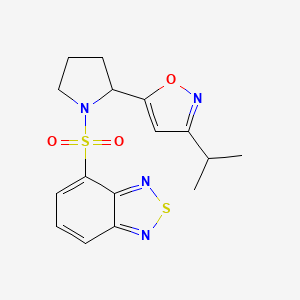 4-{[2-(3-isopropyl-5-isoxazolyl)-1-pyrrolidinyl]sulfonyl}-2,1,3-benzothiadiazole