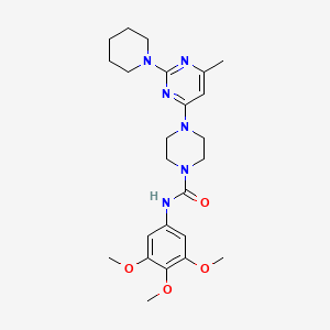 4-[6-Methyl-2-(piperidin-1-YL)pyrimidin-4-YL]-N-(3,4,5-trimethoxyphenyl)piperazine-1-carboxamide