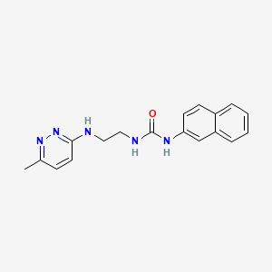 N-{2-[(6-methyl-3-pyridazinyl)amino]ethyl}-N'-2-naphthylurea