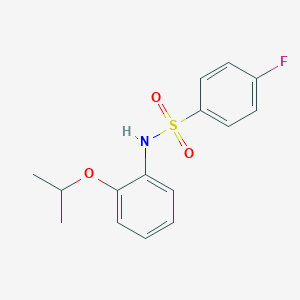 4-FLUORO-N-[2-(PROPAN-2-YLOXY)PHENYL]BENZENE-1-SULFONAMIDE