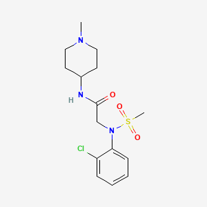 N~2~-(2-chlorophenyl)-N~1~-(1-methyl-4-piperidinyl)-N~2~-(methylsulfonyl)glycinamide