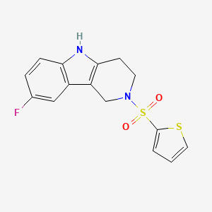 8-fluoro-2-(2-thienylsulfonyl)-2,3,4,5-tetrahydro-1H-pyrido[4,3-b]indole