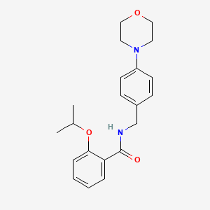 molecular formula C21H26N2O3 B4456207 2-isopropoxy-N-[4-(4-morpholinyl)benzyl]benzamide 