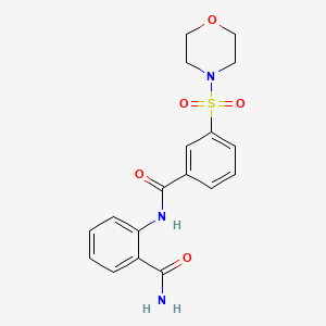 2-{[3-(4-morpholinylsulfonyl)benzoyl]amino}benzamide