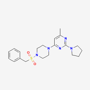 4-[4-(benzylsulfonyl)-1-piperazinyl]-6-methyl-2-(1-pyrrolidinyl)pyrimidine