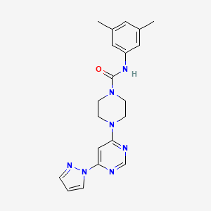 N-(3,5-dimethylphenyl)-4-[6-(1H-pyrazol-1-yl)-4-pyrimidinyl]-1-piperazinecarboxamide