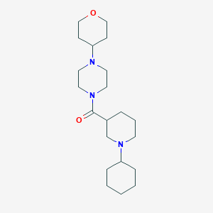 1-[(1-cyclohexylpiperidin-3-yl)carbonyl]-4-(tetrahydro-2H-pyran-4-yl)piperazine