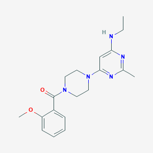 N-ethyl-6-[4-(2-methoxybenzoyl)-1-piperazinyl]-2-methyl-4-pyrimidinamine