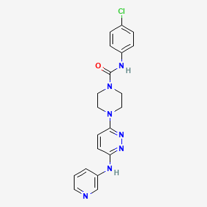 N-(4-chlorophenyl)-4-[6-(3-pyridinylamino)-3-pyridazinyl]-1-piperazinecarboxamide