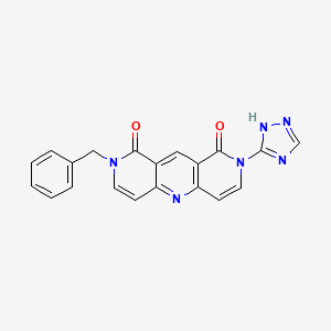 2-benzyl-8-(1H-1,2,4-triazol-5-yl)pyrido[4,3-b]-1,6-naphthyridine-1,9(2H,8H)-dione