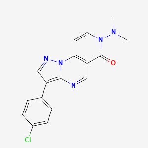 3-(4-chlorophenyl)-7-(dimethylamino)pyrazolo[1,5-a]pyrido[3,4-e]pyrimidin-6(7H)-one