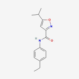 N-(4-ethylphenyl)-5-isopropyl-3-isoxazolecarboxamide