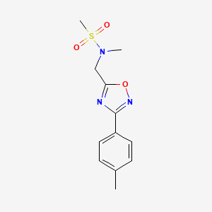 N-methyl-N-{[3-(4-methylphenyl)-1,2,4-oxadiazol-5-yl]methyl}methanesulfonamide