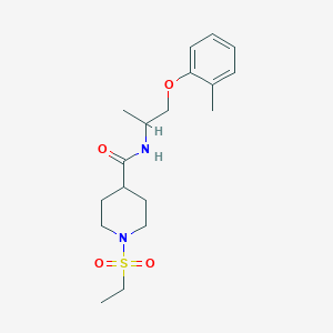 1-(ethylsulfonyl)-N-[1-methyl-2-(2-methylphenoxy)ethyl]-4-piperidinecarboxamide