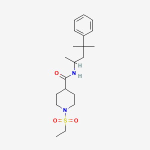 N-(1,3-dimethyl-3-phenylbutyl)-1-(ethylsulfonyl)-4-piperidinecarboxamide