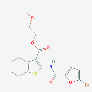 2-Methoxyethyl 2-[(5-bromo-2-furoyl)amino]-4,5,6,7-tetrahydro-1-benzothiophene-3-carboxylate