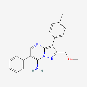 2-(methoxymethyl)-3-(4-methylphenyl)-6-phenylpyrazolo[1,5-a]pyrimidin-7-amine