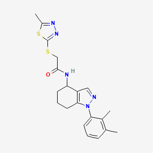 N-[1-(2,3-dimethylphenyl)-4,5,6,7-tetrahydro-1H-indazol-4-yl]-2-[(5-methyl-1,3,4-thiadiazol-2-yl)thio]acetamide