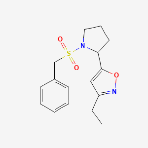 5-[1-(benzylsulfonyl)-2-pyrrolidinyl]-3-ethylisoxazole