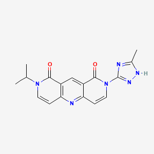 2-isopropyl-8-(3-methyl-1H-1,2,4-triazol-5-yl)pyrido[4,3-b]-1,6-naphthyridine-1,9(2H,8H)-dione