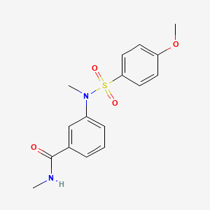 3-[[(4-methoxyphenyl)sulfonyl](methyl)amino]-N-methylbenzamide