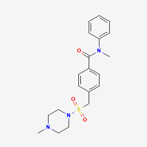 N-methyl-4-{[(4-methyl-1-piperazinyl)sulfonyl]methyl}-N-phenylbenzamide