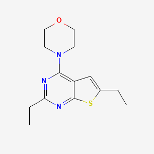 2,6-diethyl-4-(4-morpholinyl)thieno[2,3-d]pyrimidine