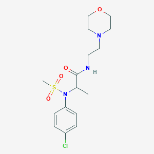 N~2~-(4-chlorophenyl)-N~2~-(methylsulfonyl)-N~1~-[2-(4-morpholinyl)ethyl]alaninamide