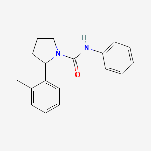 molecular formula C18H20N2O B4456475 2-(2-methylphenyl)-N-phenyl-1-pyrrolidinecarboxamide 