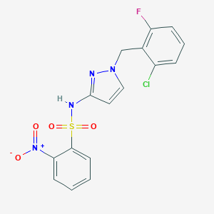 N-[1-(2-chloro-6-fluorobenzyl)-1H-pyrazol-3-yl]-2-nitrobenzenesulfonamide