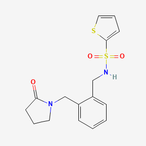 N-({2-[(2-OXOPYRROLIDIN-1-YL)METHYL]PHENYL}METHYL)THIOPHENE-2-SULFONAMIDE