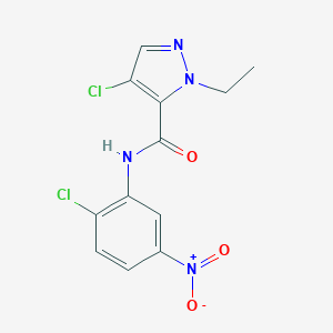 4-chloro-N-(2-chloro-5-nitrophenyl)-1-ethyl-1H-pyrazole-5-carboxamide