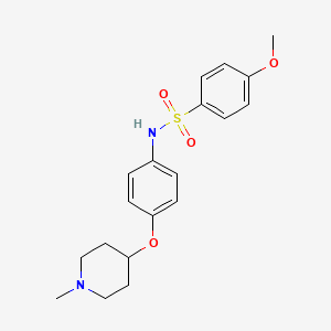 4-METHOXY-N-{4-[(1-METHYLPIPERIDIN-4-YL)OXY]PHENYL}BENZENE-1-SULFONAMIDE