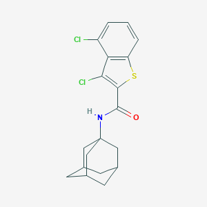 molecular formula C19H19Cl2NOS B445652 N-(1-adamantyl)-3,4-dichloro-1-benzothiophene-2-carboxamide 