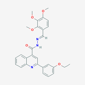 2-(3-ethoxyphenyl)-N'-(2,3,4-trimethoxybenzylidene)-4-quinolinecarbohydrazide