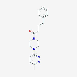 3-methyl-6-[4-(4-phenylbutanoyl)-1-piperazinyl]pyridazine