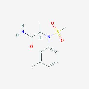 N~2~-(3-methylphenyl)-N~2~-(methylsulfonyl)alaninamide