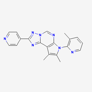 8,9-dimethyl-7-(3-methyl-2-pyridinyl)-2-(4-pyridinyl)-7H-pyrrolo[3,2-e][1,2,4]triazolo[1,5-c]pyrimidine